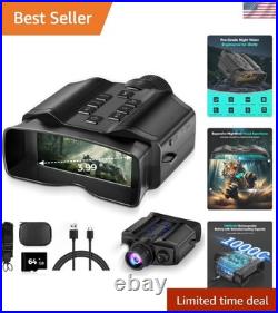Rechargeable Night Vision Goggles with Large HD Display and Shockproof Design