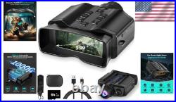 Rechargeable Night Vision Goggles with Large HD Display and Shockproof Design