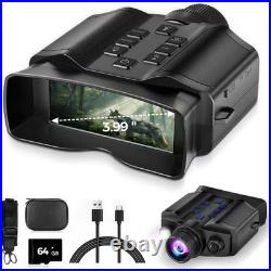 Rechargeable Night Vision Goggles with Large HD Display and Shockproof Design