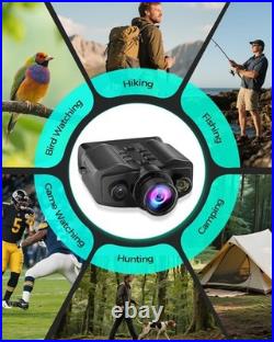 Rechargeable Night Vision Goggles with Large HD Display and Shockproof Design