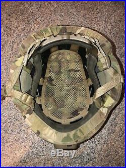 Revision Military Mid Cut Helmet Gunfighter Helmet With NVG & Rail Mounts Sz Sm