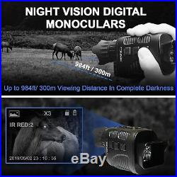 Rexing B1 Basic Night Vision Goggles/Monoculars with1.5 LCD Screen, Video Record