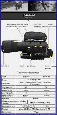 Rongland 760D IR Infrared Night Vision NVG Monocular Scope Offers Accepted