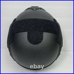SAW-FAST L/XL Black High-cut Combat Ballistic Helmet Dial NVG 3 hole NIJ IIIA