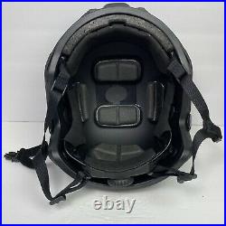 SAW-FAST L/XL Black High-cut Combat Ballistic Helmet Dial NVG 3 hole NIJ IIIA