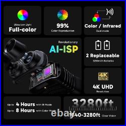 Seemor-200 Night Vision Goggles 4K Full Color Night Vision Binoculars for Adul