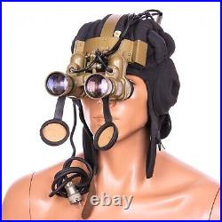 Soviet army Night Vision Device PNV-57E + tank helmet USSR red army