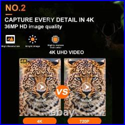 Tactical 4K Helmet Night Vision 36MP Head Mounted Hunting Infrared NVG Goggles