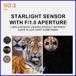 Tactical 4K Helmet Night Vision 36MP Head Mounted Hunting Infrared NVG Goggles