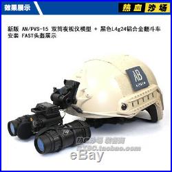 Tactical Airsoft Dummy Metal PVS-15 NVG + L4G24 Helmet Mount + ABS Box
