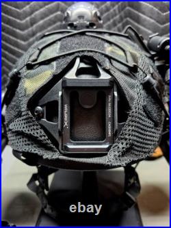 Tactical Helmet NIJ IIIA PVS-18 NVG Monocular Wilcox Mount AMP Comms IR IFF Tactical Helmet NIJ IIIA PVS-18 NVG Monocular Wilcox Mount AMP Comms IR IFF