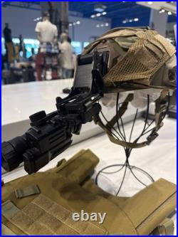 Tactical Military Helmet Real Night Vision Goggles And Military Vest / Radio