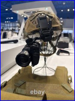 Tactical Military Helmet Real Night Vision Goggles And Military Vest / Radio