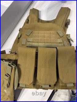 Tactical Military Helmet Real Night Vision Goggles And Military Vest / Radio