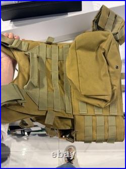 Tactical Military Helmet Real Night Vision Goggles And Military Vest / Radio