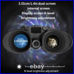 Tactical NVG Head Mounted IR Night Vision Goggles Binocular 4K 8x Digital Zoom