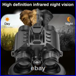 Tactical NVG Head Mounted IR Night Vision Goggles Binocular 4K 8x Digital Zoom