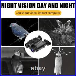 Tactical NVG Head Mounted IR Night Vision Goggles Binocular 4K 8x Digital Zoom