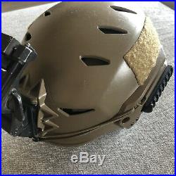 Team Wendy Exfil LTP Helmet Med/large FDE With Used Norotos Nvg Mount