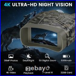 Teluha Night Vision Goggles For Adults 4K Night Vision Binoculars 5000Mah