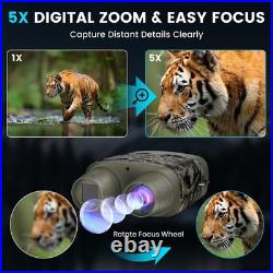 Teluha Night Vision Goggles For Adults 4K Night Vision Binoculars 5000Mah