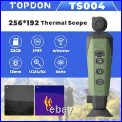 Thermal Imaging Monocular Handheld Night Vision Goggles AI 256X192 8X Zoom 12? M