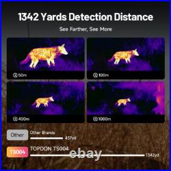 Thermal Imaging Monocular Handheld Night Vision Goggles AI 256X192 8X Zoom 12? M