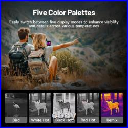 Thermal Imaging Monocular Handheld Night Vision Goggles AI 256X192 8X Zoom 12? M