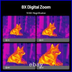 Thermal Imaging Monocular Handheld Night Vision Goggles AI 256X192 8X Zoom 12? M