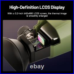 Thermal Imaging Monocular Handheld Night Vision Goggles AI 256X192 8X Zoom 12? M