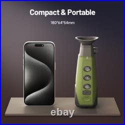 Thermal Imaging Monocular Handheld Night Vision Goggles AI 256X192 8X Zoom 12? M