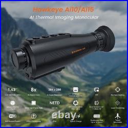Thermal Imaging Monocular Handheld Night Vision Goggles AI 384X288 8X Zoom 15mm