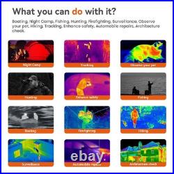 Thermal Imaging Monocular Night Heat Vision Goggles AI 384X288 60Hz 8X Zoom 12? M