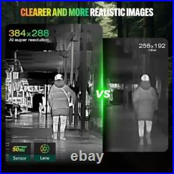 Thermal Monocular 256x192(Ai 384x288) Thermal Night Vision Goggles for Adults US