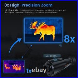 Thermal Monocular Night Vision Goggles, Infrared Digital Binoculars 1.43AMOLED