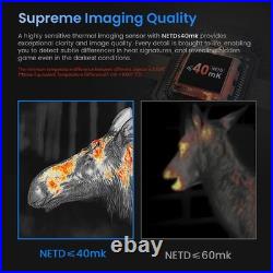 Thermal Monocular Night Vision Goggles, Infrared Digital Binoculars 1.43AMOLED