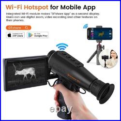 Thermal Monocular Night Vision Goggles, Infrared Digital Binoculars 1.43AMOLED