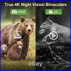 True 4K 35mm Night Vision Binoculars, Day/Night Vision Goggles with Rangefinder