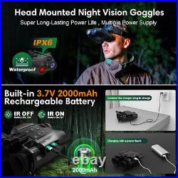 US Head-Mounted Night Vision Goggles Hands Free Infrared Night Vision Binoculars