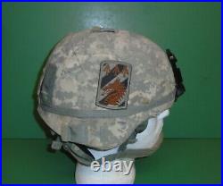 US Military Issue SDS Advanced Combat Helmet ACH MICH ACU NVG Bracket Sz Medium