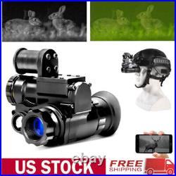 US NVG10 Night Vision Goggles Monocular Green WIFI 1080p Tactical Helmet Hunting