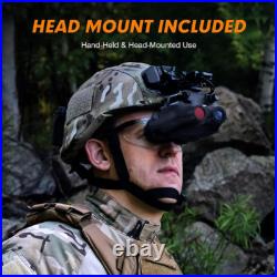 US Night Vision Goggles Head Mounted Binoculars for Adults with Charging Battery