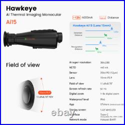 US Thermal Imaging Monocular for Hunting AI 384x288 50Hz Night Vision Goggles