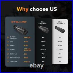 US Thermal Imaging Monocular for Hunting AI 384x288 50Hz Night Vision Goggles