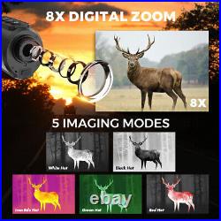 US Thermal Imaging Monocular for Hunting AI 384x288 50Hz Night Vision Goggles