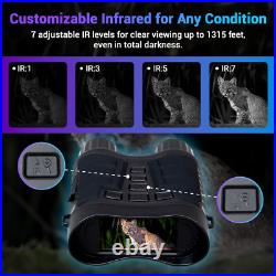 Upgraded Night Vision Goggles 4K Night Vision Binoculars, 8X Digital Zoom, 3.2