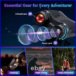 Upgraded Night Vision Goggles 4K Night Vision Binoculars, 8X Digital Zoom, 3.2
