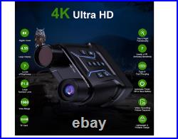 Upgraded Night Vision Goggles, 4k Night Vision Binoculars, 4.55 Large Display