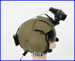 Us Army Helicopter Pilot Sph-5 Flight Helmet With Nvg Set