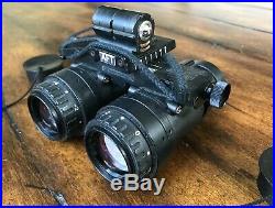 Used An/avs 9 Anvis-9 3rd Nvg Gen Night Vision Goggles Mount Cops Battery Pack